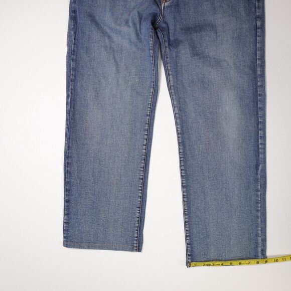Orvis 5 Pocket Jeans 2XM2 Trust Your Fly Royal Wulff Flex Denim Mens 40 x 28.5 - Picture 9 of 10